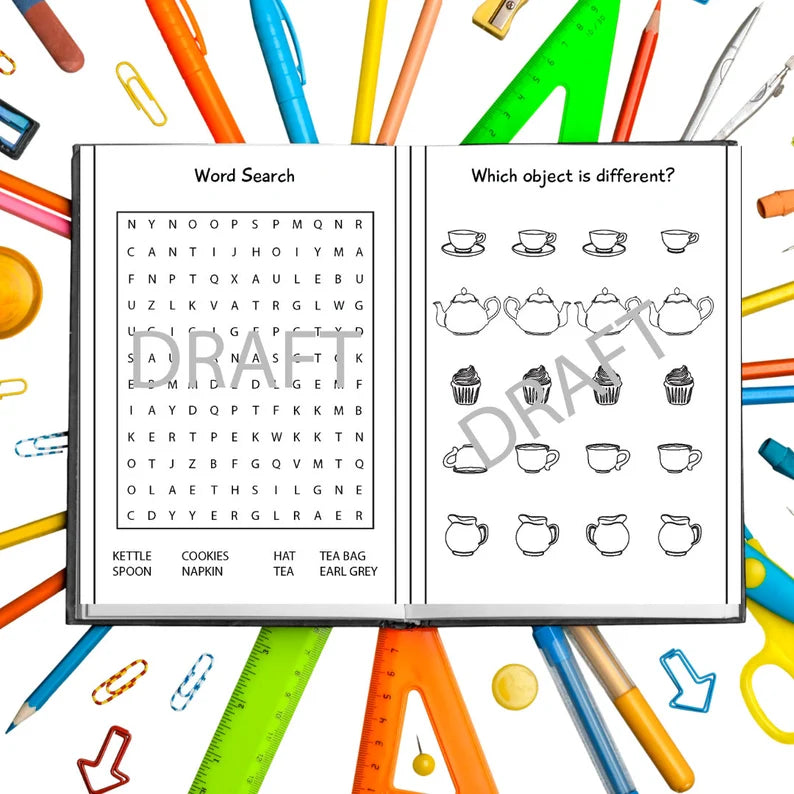 Tea Party Activity Book